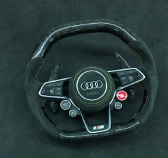 Audi Sport Steering Wheel | Carbon Fiber with Alcantara & Integrated Controls,OUE CARBON FIBER,Audi Sport Steering Wheel | Carbon Fiber & Alcantara