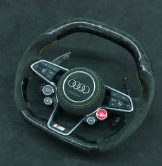 Audi Sport Steering Wheel | Carbon Fiber with Alcantara & Integrated Controls,OUE CARBON FIBER,Audi Sport Steering Wheel | Carbon Fiber & Alcantara
