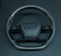 Original Audi Sport Steering Wheel (Part No.: AIOPS301HUS-2) | 2015 Model Carbon Fiber & Leather,OUE CARBON FIBER,Original Audi Sport Steering Whee