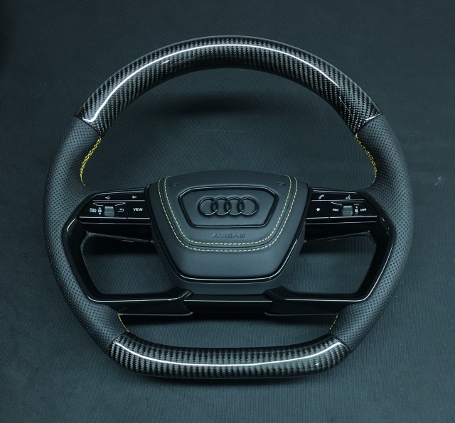 Original Audi Sport Steering Wheel (Part No.: AIOPS301HUS-2) | 2015 Model Carbon Fiber & Leather,OUE CARBON FIBER,Original Audi Sport Steering Whee