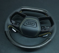 Original Audi Sport Steering Wheel (Part No.: AIOPS301HUS-2) | 2015 Model Carbon Fiber & Leather,OUE CARBON FIBER,Original Audi Sport Steering Whee