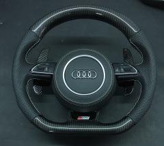 Audi S5 Sport Steering Wheel | Carbon Fiber & Perforated Leather,OUE CARBON FIBER,Audi S5 Sport Steering Wheel | Carbon Fiber & Perforated Leather
