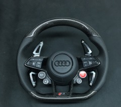 Audi Sport Steering Wheel (2019) | Carbon Fiber & Leather with Start/Stop Button,OUE CARBON FIBER,Audi Sport Steering Wheel (2019)