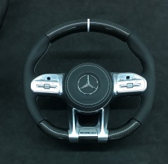 Mercedes-AMG Performance Steering Wheel | Carbon Fiber & Perforated Leather,OUE CARBON FIBER,Mercedes-AMG Performance Steering Wheel