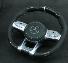 Mercedes-AMG Performance Steering Wheel | Carbon Fiber & Perforated Leather,OUE CARBON FIBER,Mercedes-AMG Performance Steering Wheel