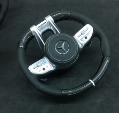 Mercedes-AMG Performance Steering Wheel | Carbon Fiber & Perforated Leather,OUE CARBON FIBER,Mercedes-AMG Performance Steering Wheel