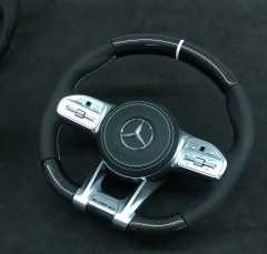 Mercedes-AMG Performance Steering Wheel | Carbon Fiber & Perforated Leather,OUE CARBON FIBER,Mercedes-AMG Performance Steering Wheel