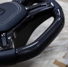 Mercedes-AMG Sport Steering Wheel | Perforated Leather & Carbon Fiber,OUE CARBON FIBER,Mercedes-AMG Sport Steering Wheel | Perforated Leather & Carbon Fiber