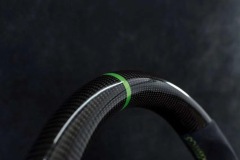 BMW M Performance Steering Wheel | Carbon Fiber with Green Stripe & Alcantara,OUE CARBON FIBER,BMW M Performance Steering Wheel