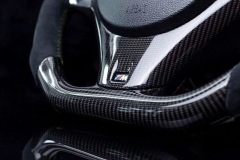 BMW M Performance Steering Wheel | Carbon Fiber with Green Stripe & Alcantara,OUE CARBON FIBER,BMW M Performance Steering Wheel