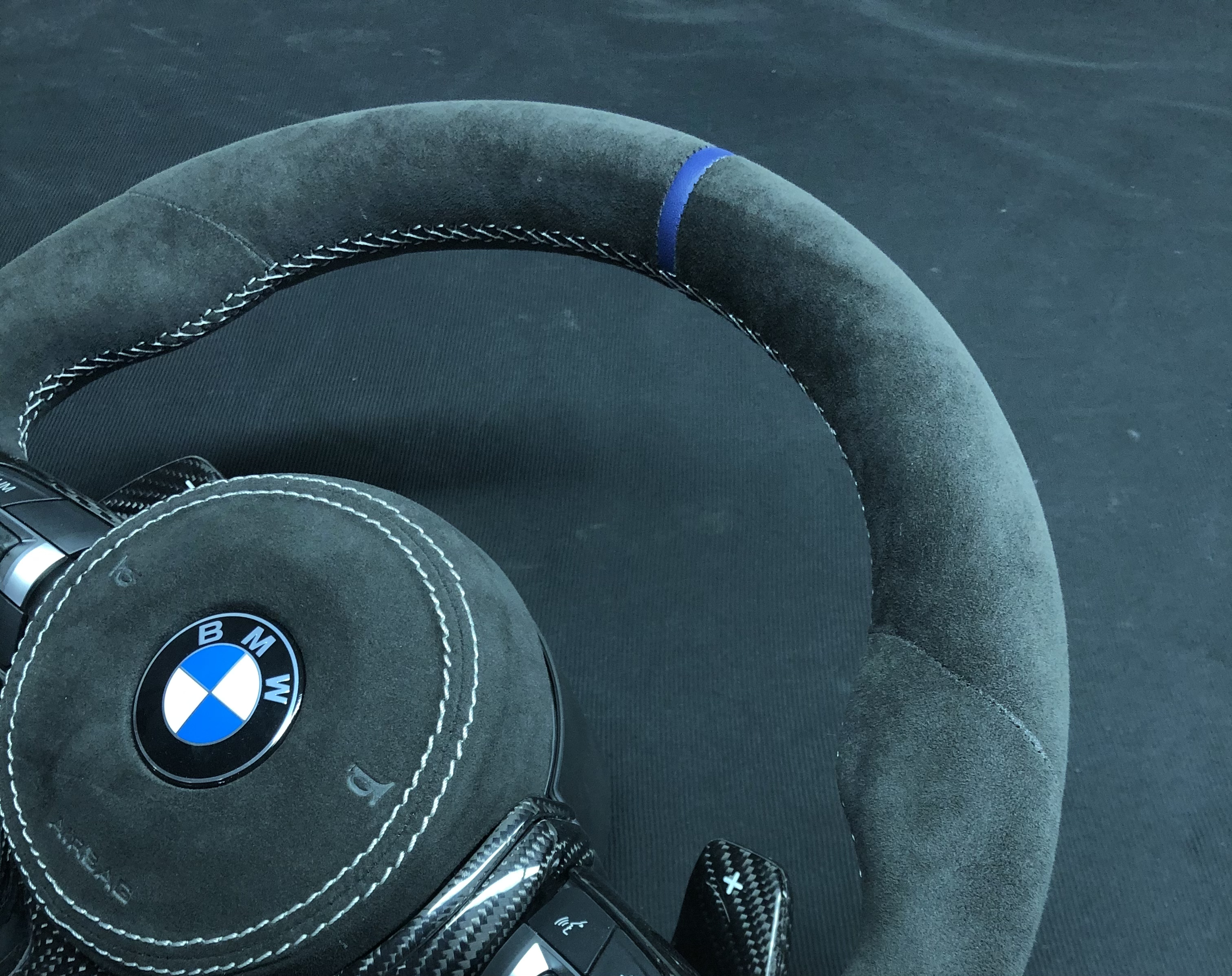 BMW Sport Steering Wheel | Alcantara & Carbon Fiber,OUE CARBON FIBER,BMW Sport Steering Wheel | Alcantara & Carbon Fiber