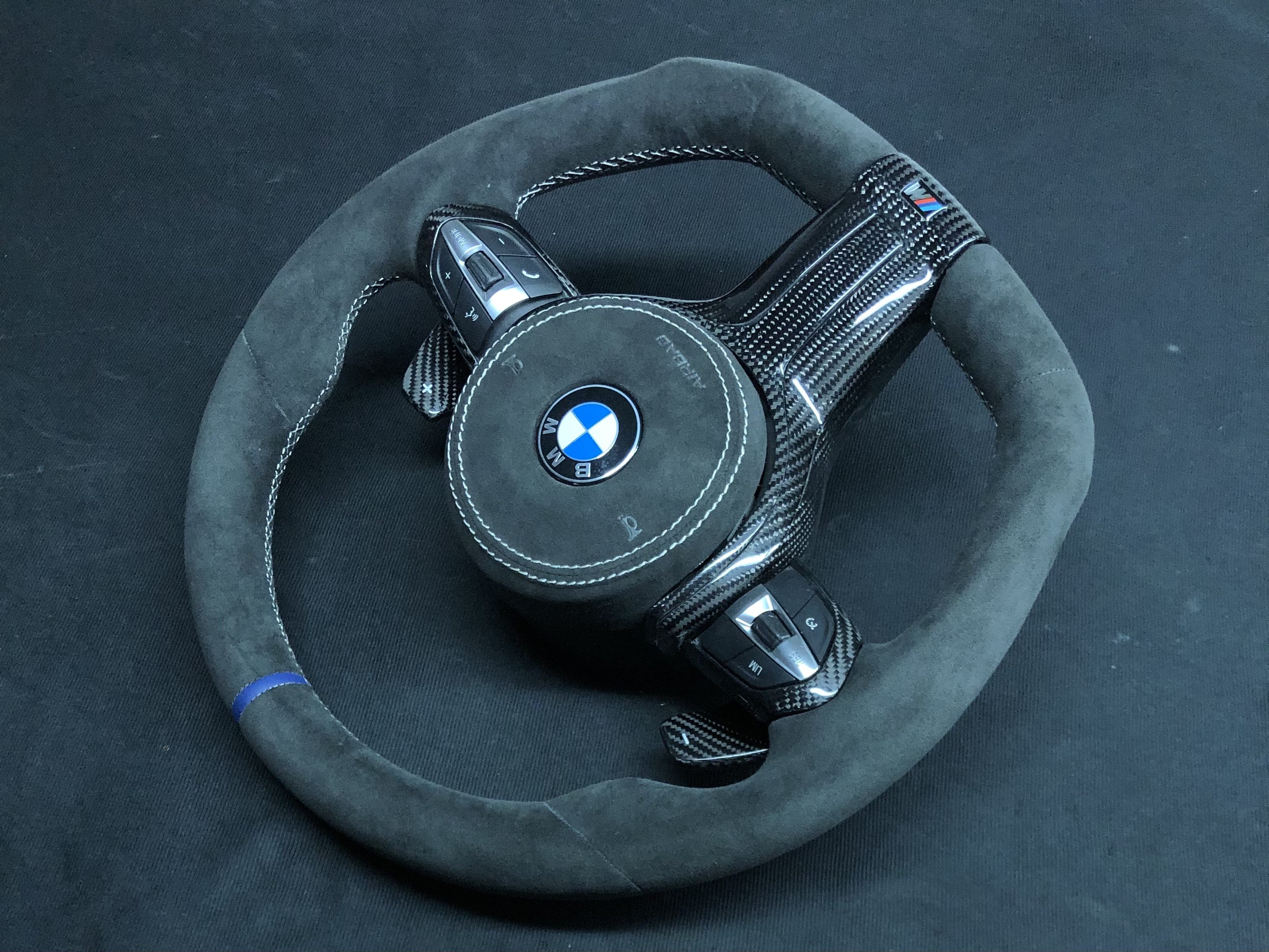 BMW Sport Steering Wheel | Alcantara & Carbon Fiber,OUE CARBON FIBER,BMW Sport Steering Wheel | Alcantara & Carbon Fiber
