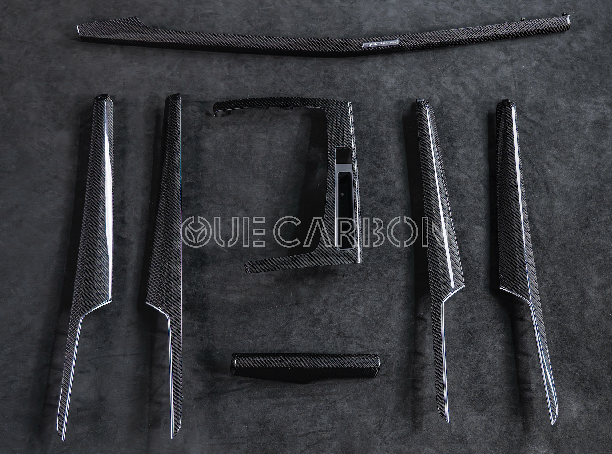 Audi Q5 Full Carbon Fiber Interior Trim Set | Gloss 3K Weave,OUE CARBON FIBER,Audi Q5 Full Carbon Fiber Interior Trim Set | Gloss 3K Weave