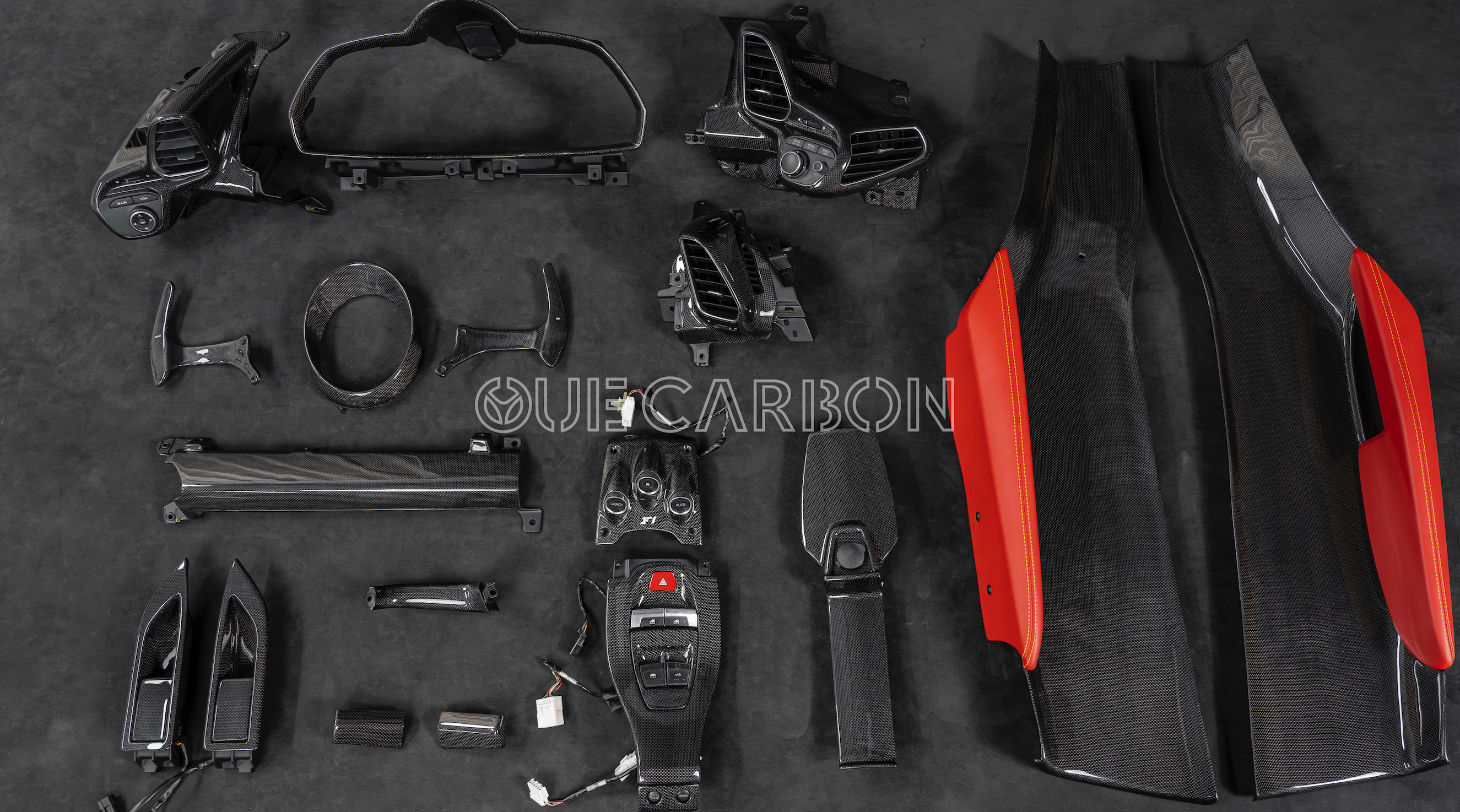 OUE CARBON Ferrari 458 Full Carbon Fiber Interior & Exterior Kit | Forged Pattern,OUE CARBON FIBER,OUE Carbon Ferrari 458 Forged Carbon Interior & Exterior Kit