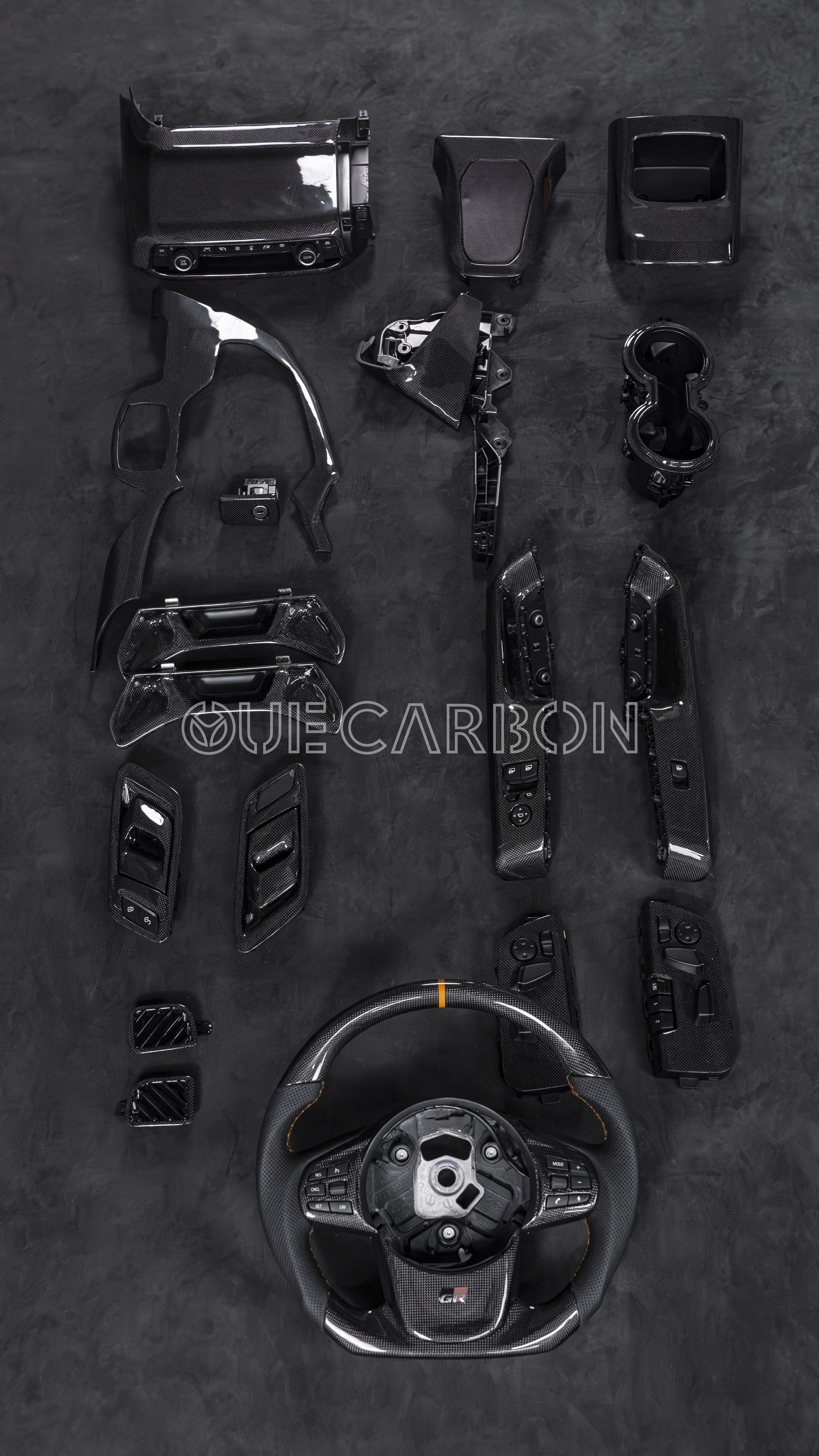 OUE CARBON Toyota Supra A90 Full Carbon Fiber Interior Kit,OUE CARBON FIBER,OUE CARBON Toyota Supra A90 Full Carbon Fiber Interior Kit