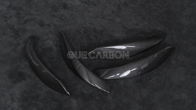 BMW 3 Series Interior Trim Set | Gloss Carbon Fiber with Blue Accent,OUE CARBON FIBER,BMW 3 Series Interior Trim Set | Gloss Carbon Fiber with Blue Accent