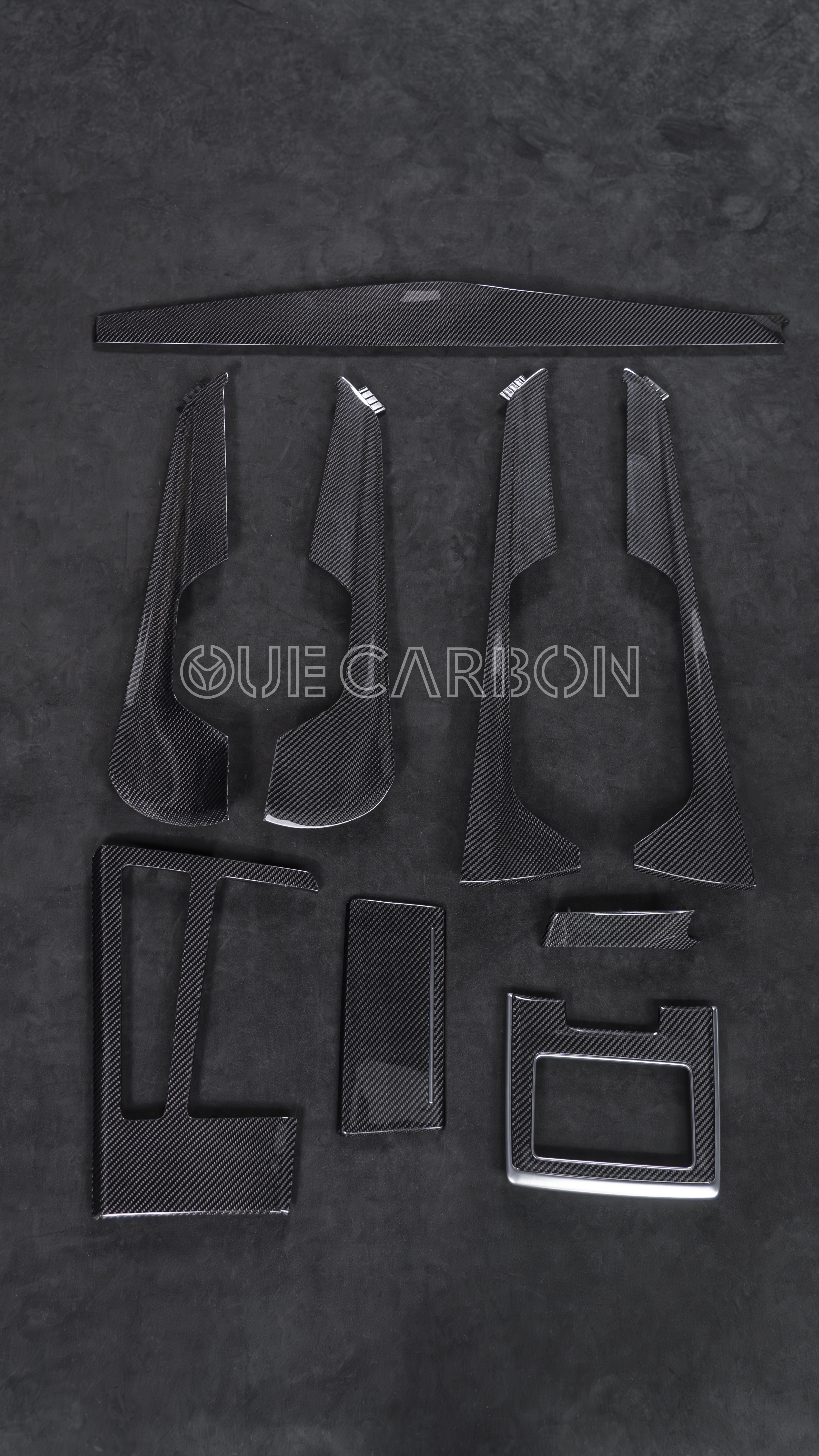 Audi A6 Full Carbon Fiber Interior Trim Set | Gloss 3K Weave,OUE CARBON FIBER,Audi A6 Full Carbon Fiber Interior Trim Set | Gloss 3K Weave