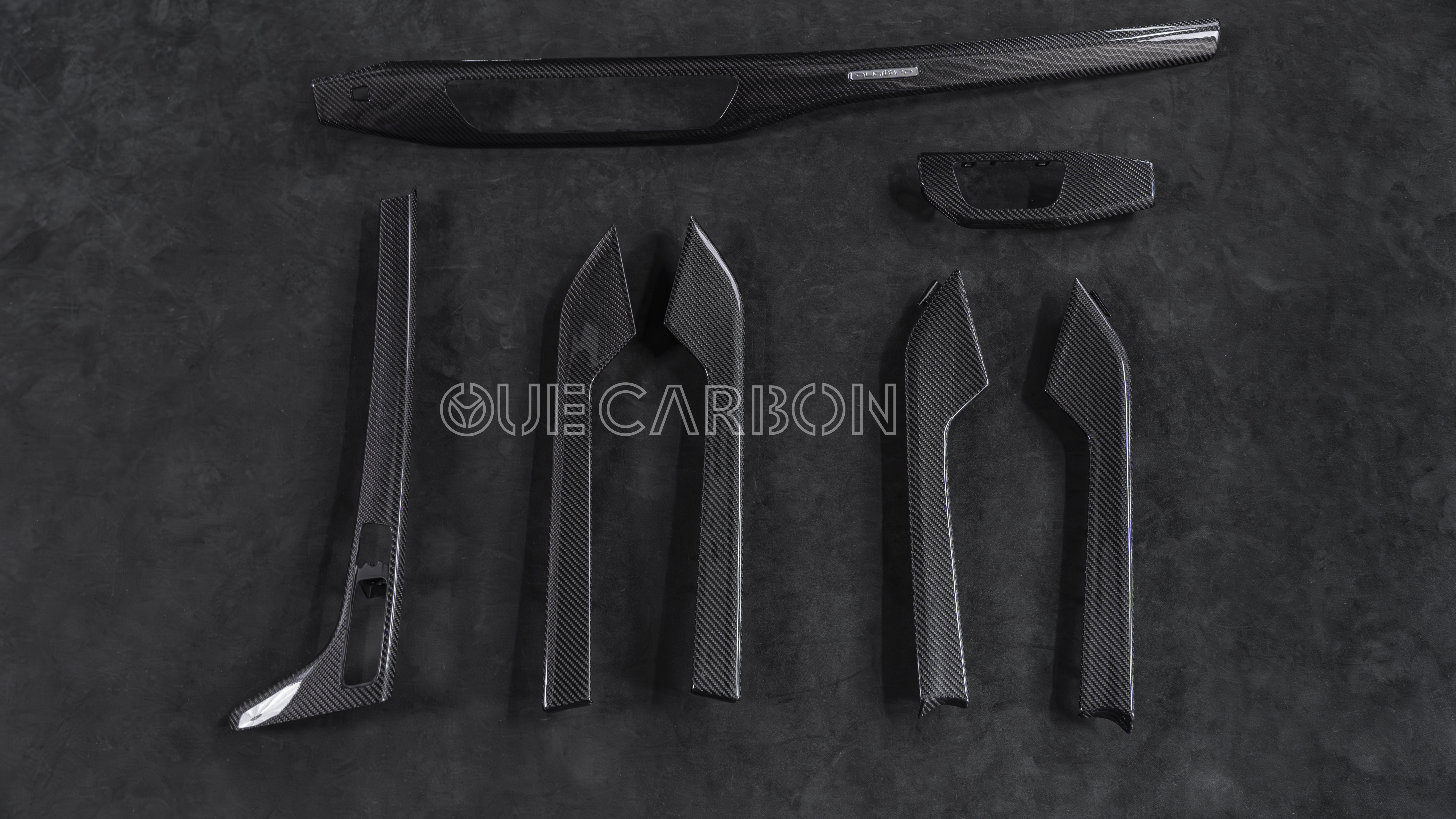 Audi A4 Full Carbon Fiber Interior Trim Set | Gloss Finish,OUE CARBON FIBER,Audi A4 Full Carbon Fiber Interior Trim Set | Gloss Finish