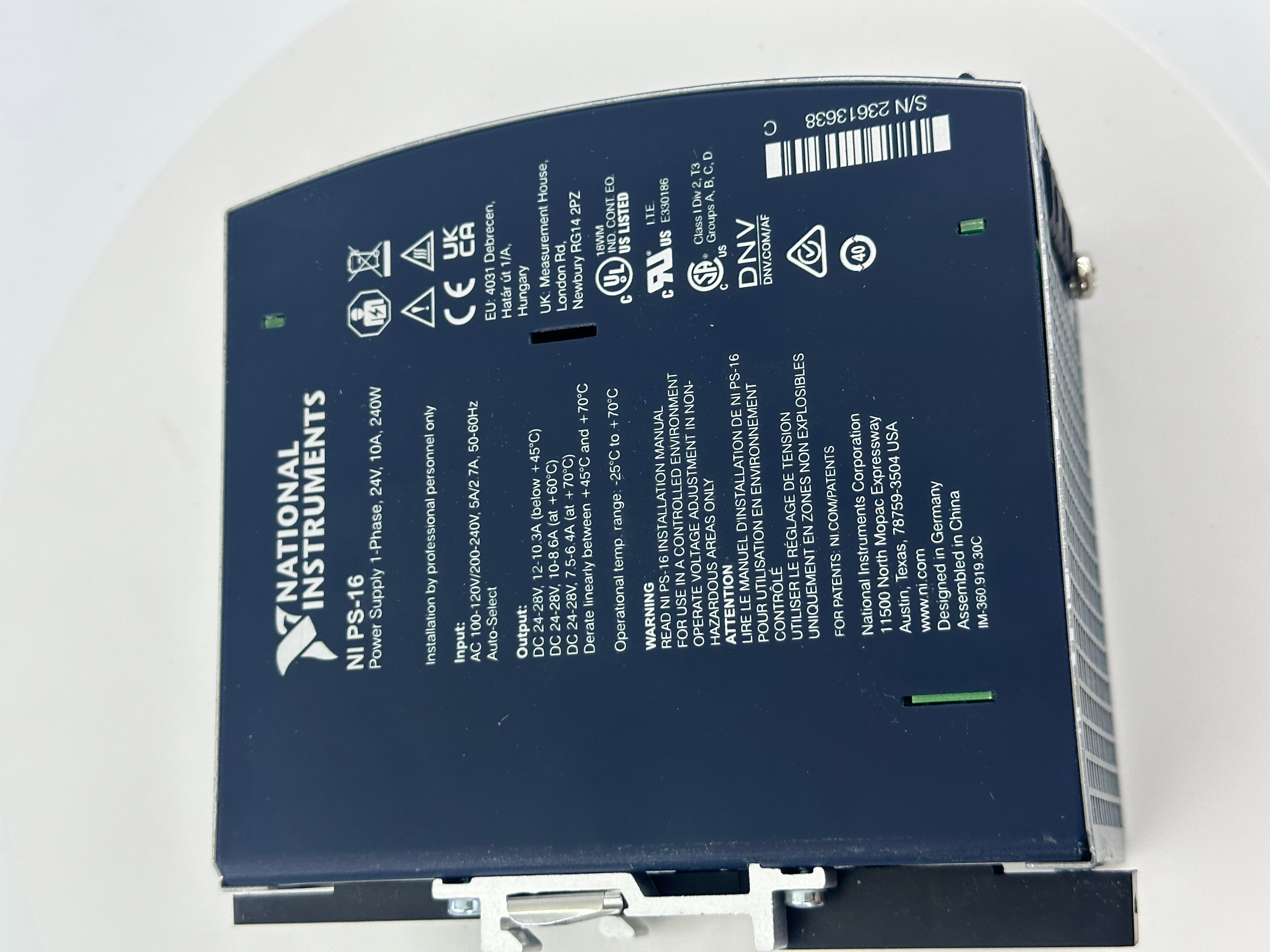 NI PS-16 DIN Rail 240W 24–28VDC 10A Industrial Power Supply PN:781094-01,MY SHOP,NI PS-16 DIN Rail 240W 24–28VDC 10A Industrial Power Supply PN:781094-01