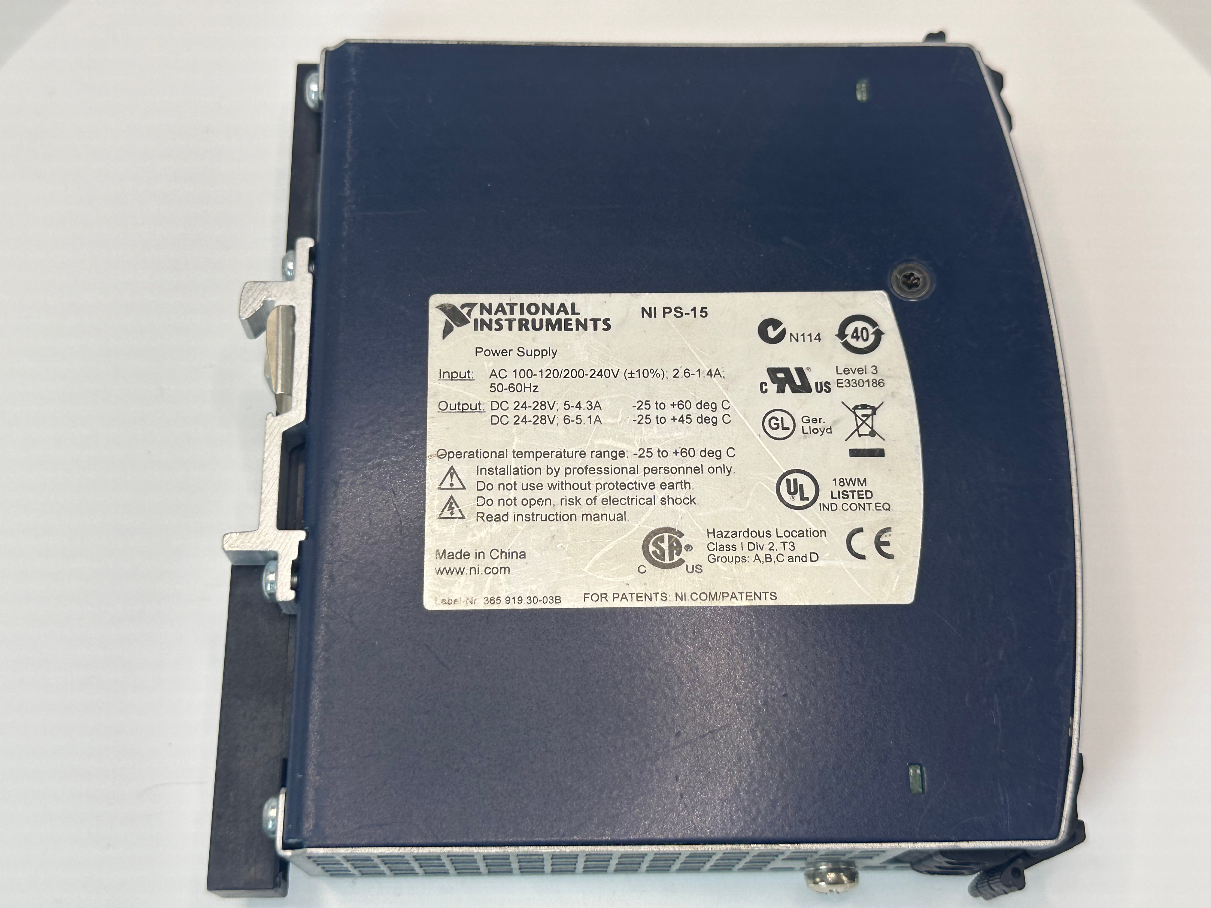 NI PS-15 DIN Rail Industrial 24V 5A 120W Power Supply PN:781093-01,MY SHOP,NI PS-15 DIN Rail Industrial 24V 5A 120W Power Supply PN:781093-01-MY SHOP
