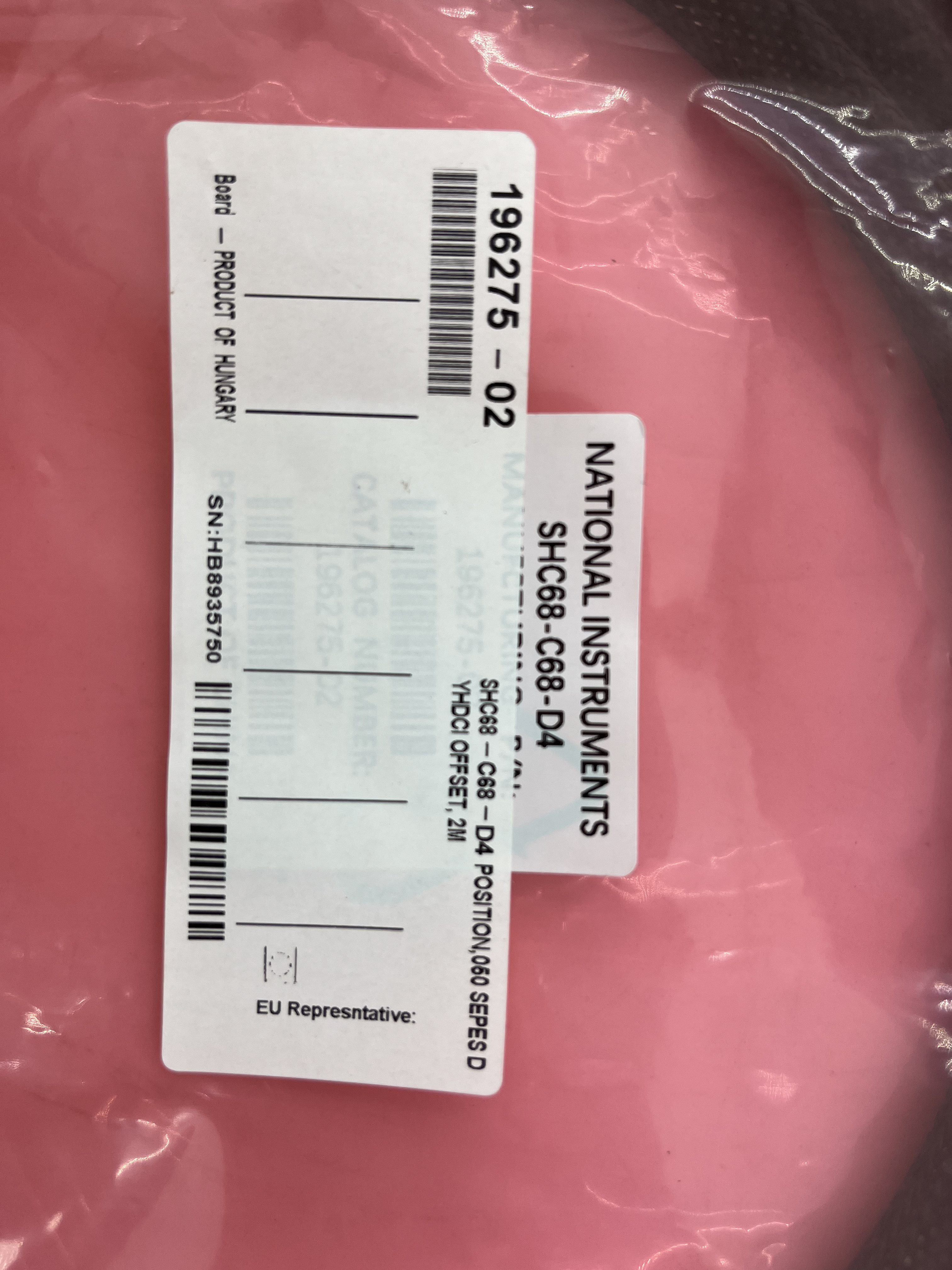 NI SHC68-C68-S 2m Motion DAQ VHDCI Cable Assembly PN:186380-02,NI-Module,NI SHC68-C68-S 2m Motion DAQ VHDCI Cable Assembly PN:186380-02
