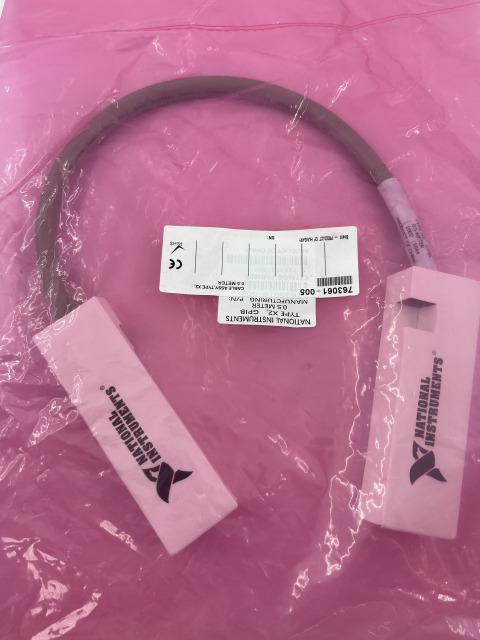 NI Type X2 Double-Shielded Stackable GPIB Cable 0.5m PN:763061-005,NI-Module,NI Type X2 Double-Shielded Stackable GPIB Cable 0.5m PN:763061-005