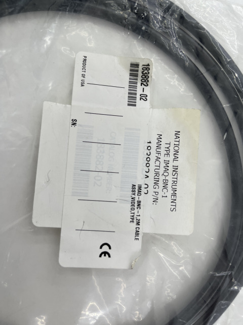 NI IMAQ-BNC-1 Coaxial Camera Cable 2m PN:183882-02,NI-Module,NI IMAQ-BNC-1 Coaxial Camera Cable 2m PN:183882-02
