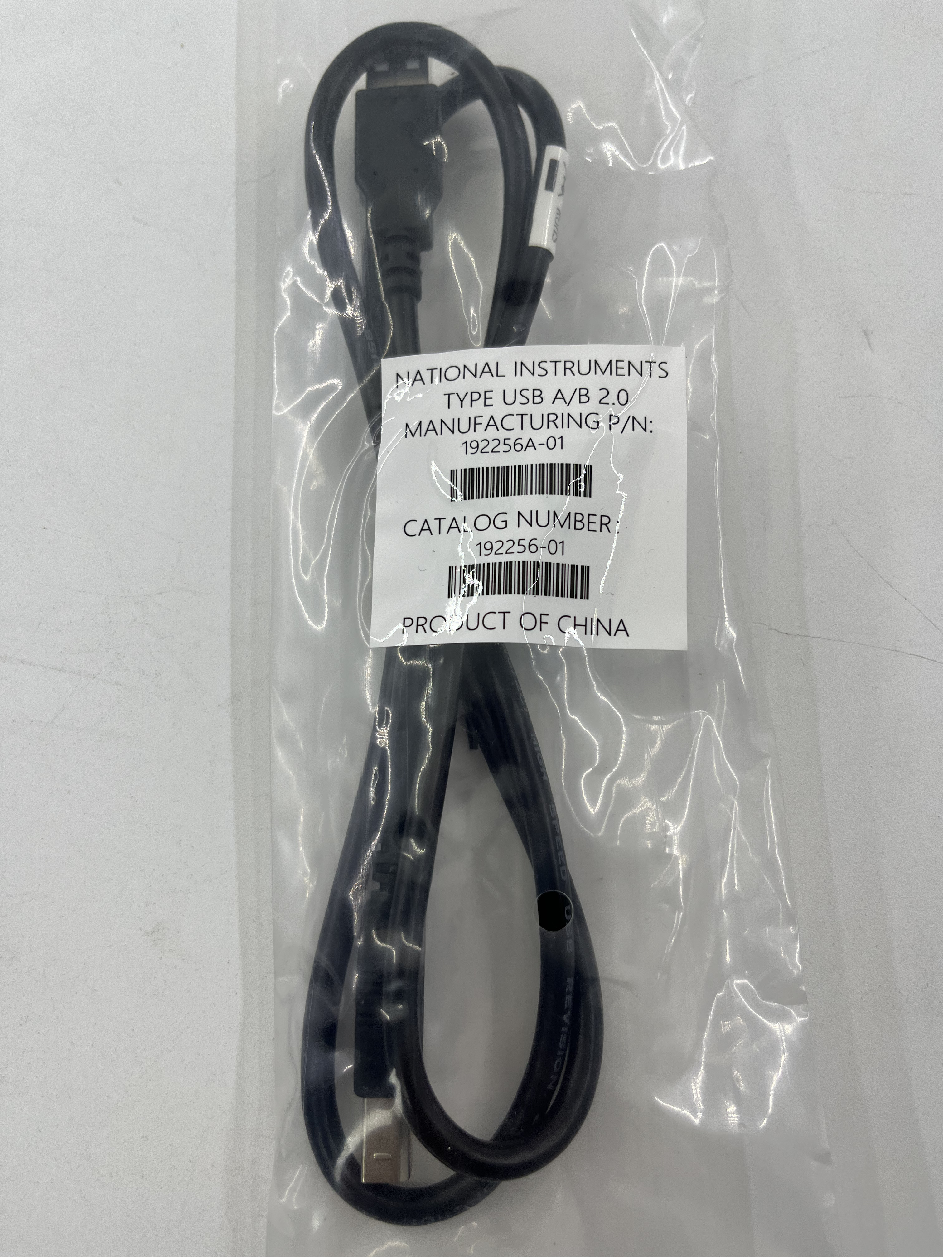 NI Catalog Number 192256-01 USB 2.0 Type A to B 1m Test Equipment Cable PN:192256A-01,NI-Module,NI Catalog Number 192256-01 USB 2.0 Type A to B 1m Test Equipment Cable PN:192256A-01