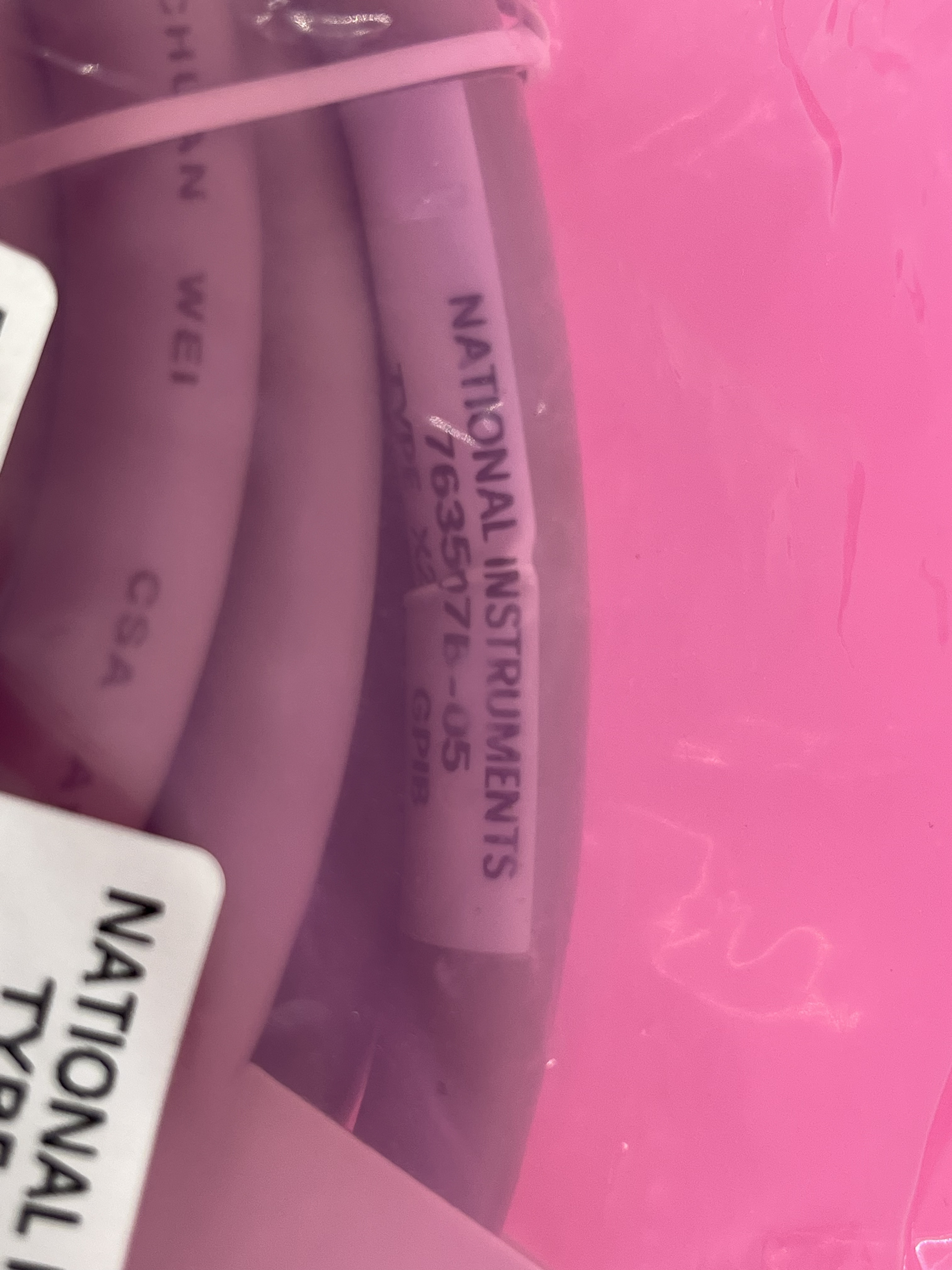 NI Cable Assy 763061-05 X2 Double-Shielded 5m Stackable IEEE488 GPIB Cable PN:763061-05,NI-Module,NI Cable Assy 763061-05 X2 Double-Shielded 5m Stackable IEEE488 GPIB Cable PN:763061-05
