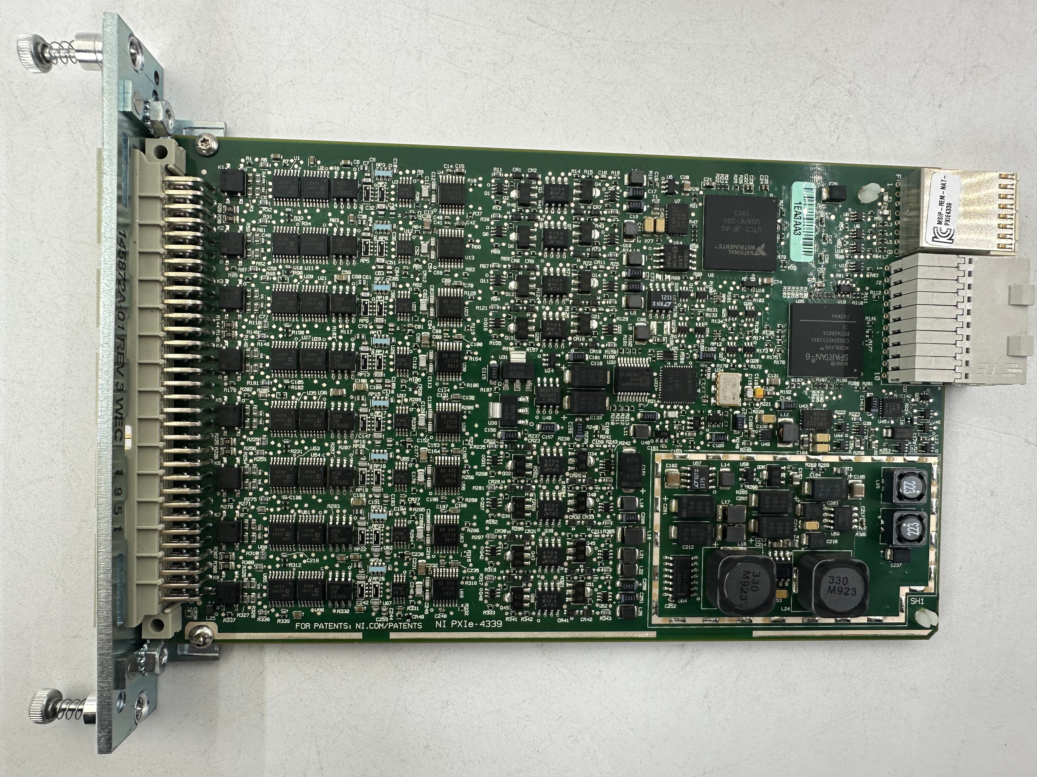 NI PXIe‑4339 783531-01 8Ch 24Bit Strain Bridge DAQ 25.6kS/s PXIe Module,NI-Module,NI PXIe‑4339 783531-01 8Ch 24Bit Strain Bridge DAQ 25.6kS/s PXIe Module