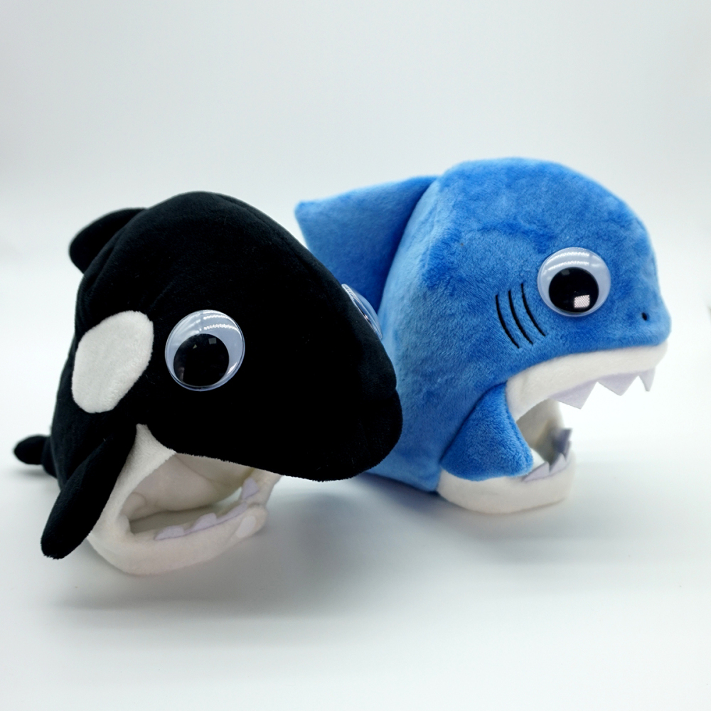 Shark & Orca Plush Hats