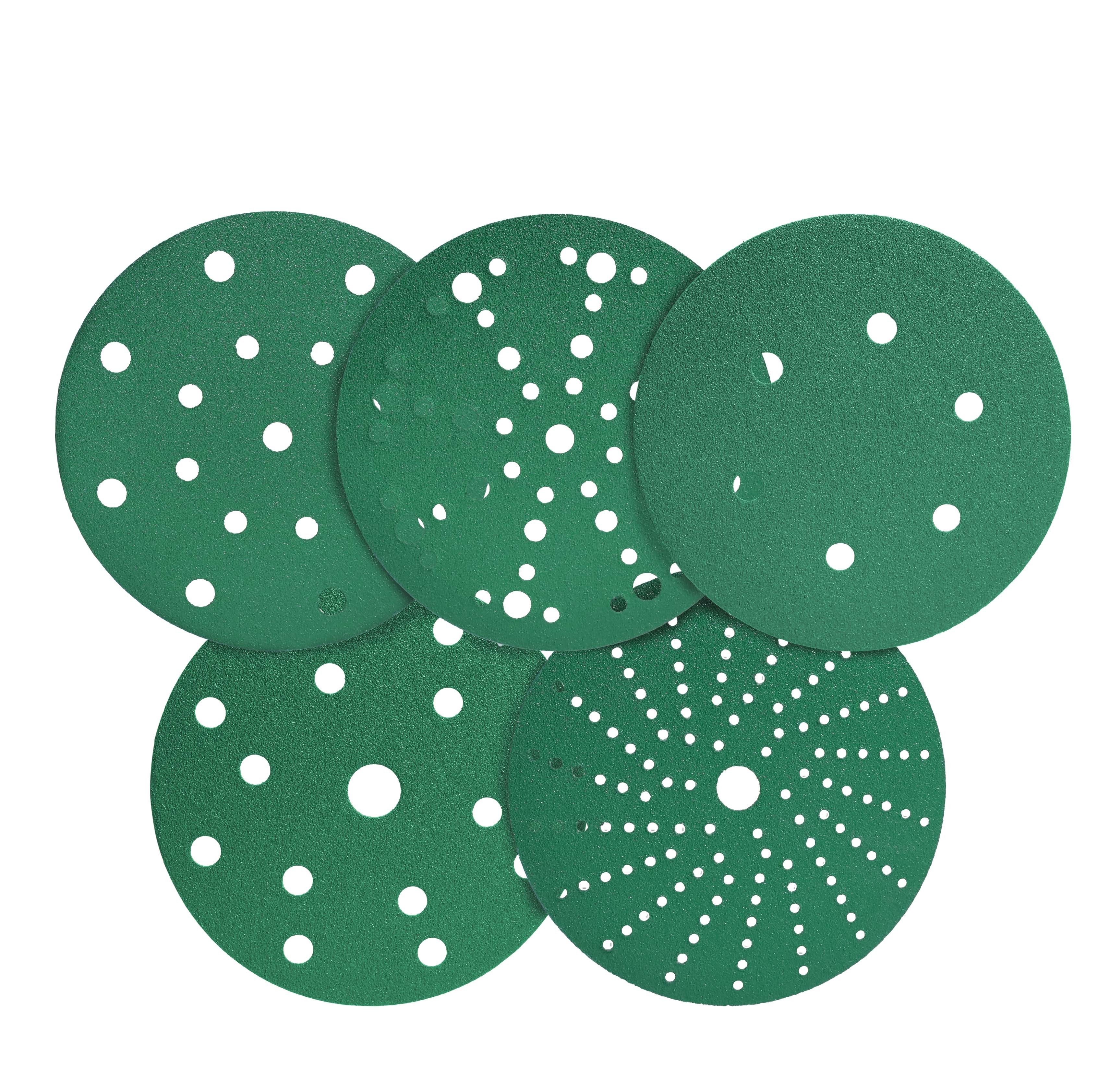 6-inch Green Polyester Film Sanding Disc