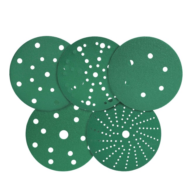 6-inch Green Polyester Film Sanding Disc