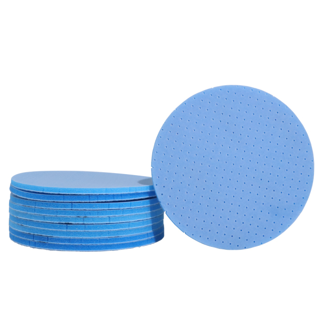 6-inch Blue Perforated Foam Abrasive Pad