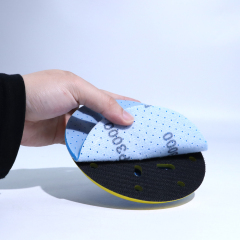 6-inch Blue Perforated Foam Abrasive Pad