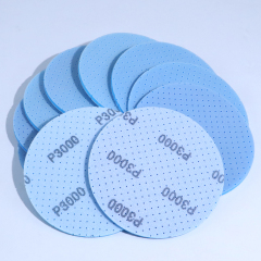 6-inch Blue Perforated Foam Abrasive Pad