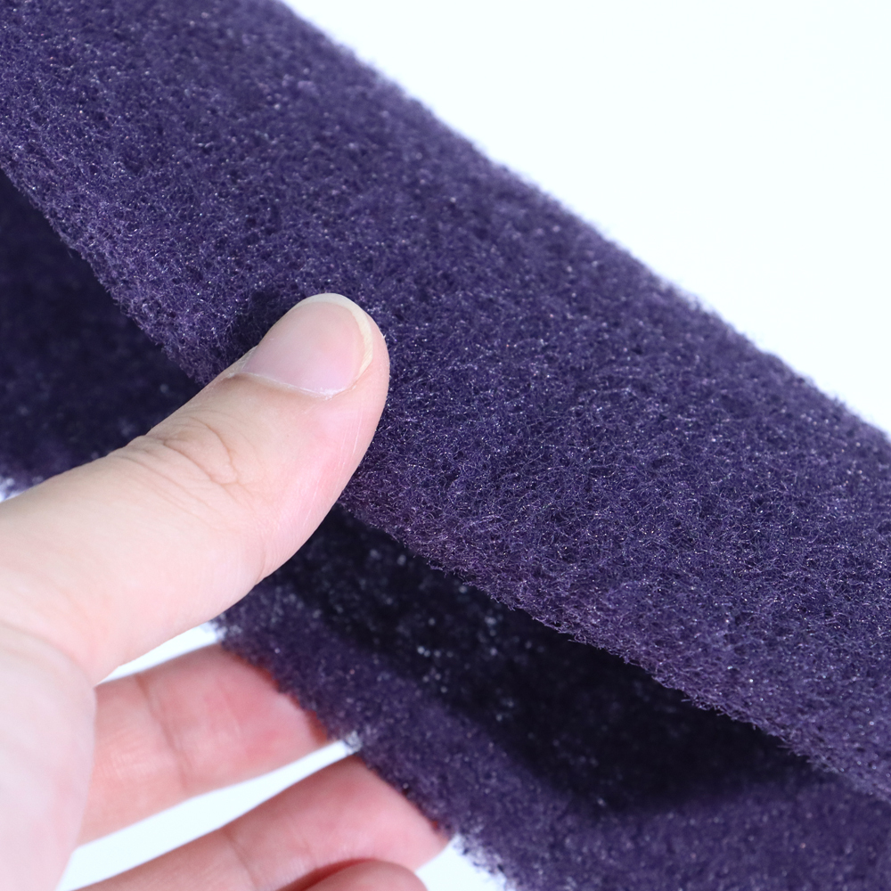 Purple industrial scouring pad