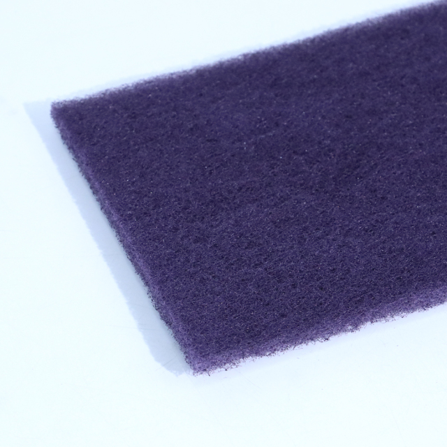 Purple industrial scouring pad