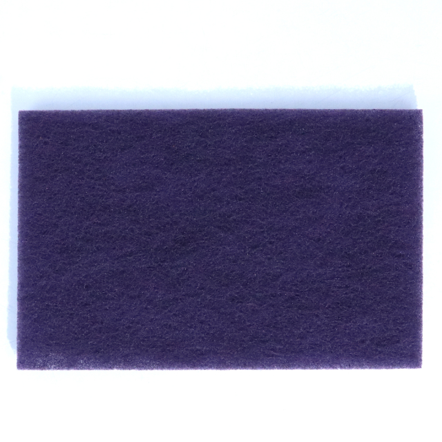Purple industrial scouring pad