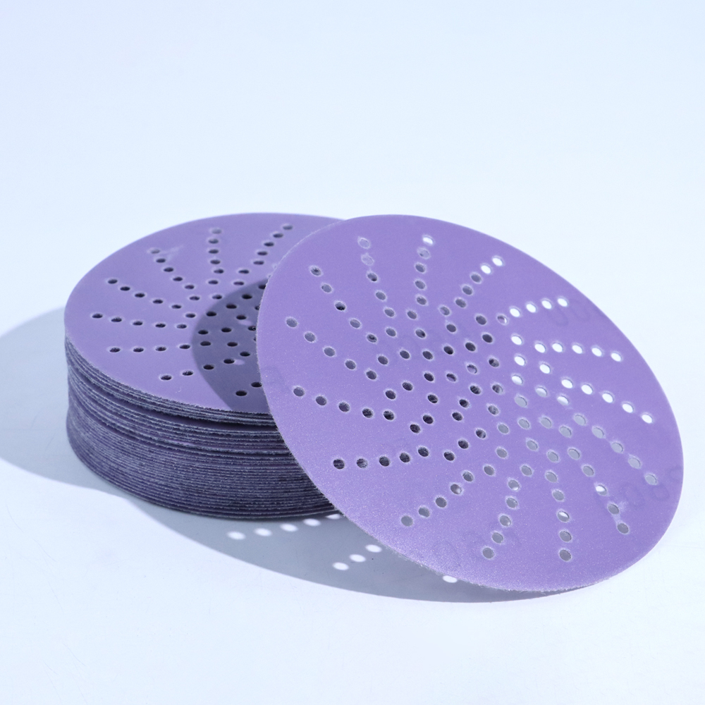 Purple polyester film sandpaper