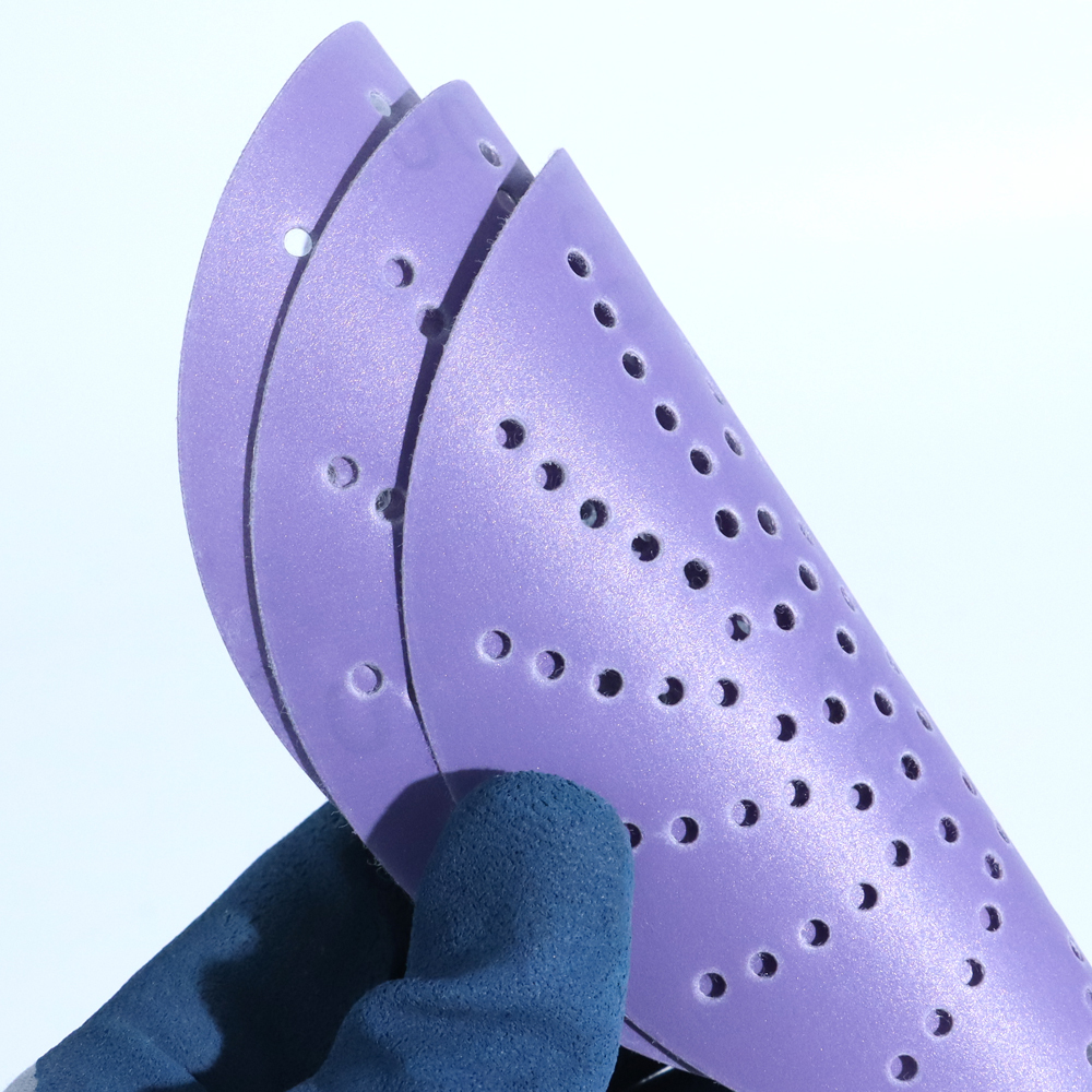 Purple polyester film sandpaper