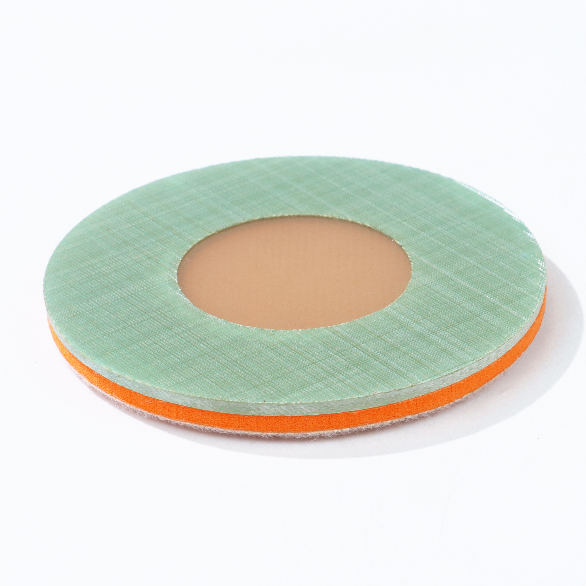 Hard Backing Pyramid Foam Sanding Disc Light Green