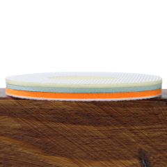 Milky white pyramid sanding disc