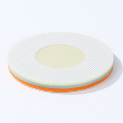 Milky white pyramid sanding disc