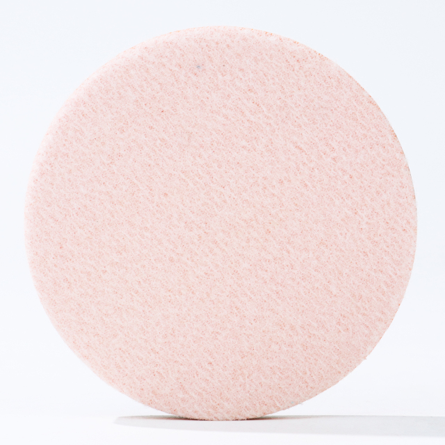 Milky white pyramid sanding disc