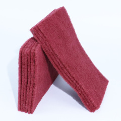 Thin Red Non-Woven Scouring Pad