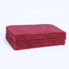 Thin Red Non-Woven Scouring Pad