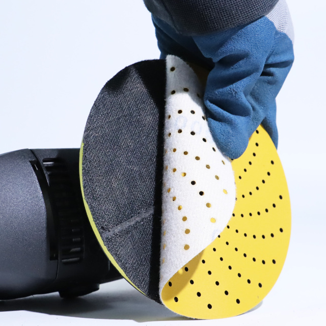 Yellow cyclone Hook & Loop Sanding Disc