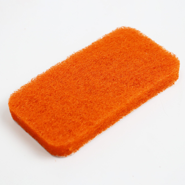 Orange Irregular-Shaped Non-Woven Abrasive Pad