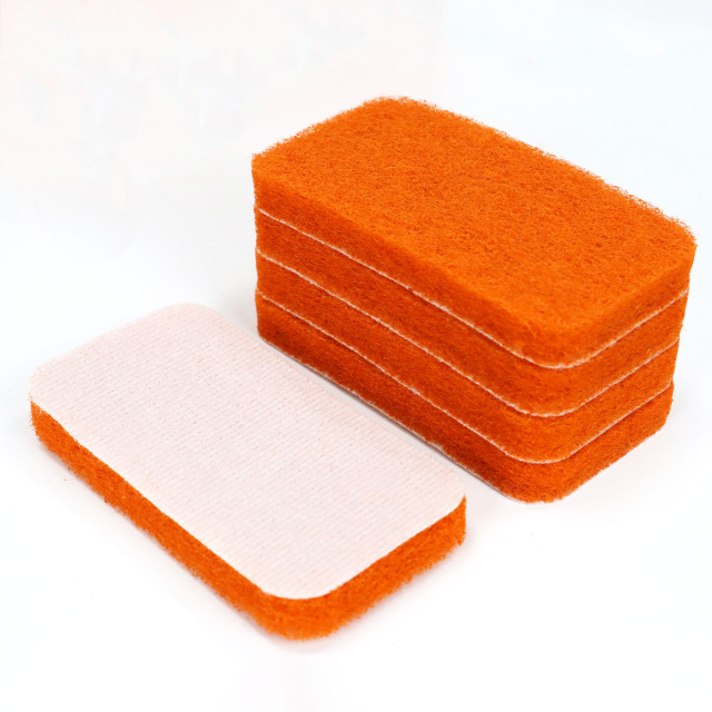 Orange Irregular-Shaped Non-Woven Abrasive Pad